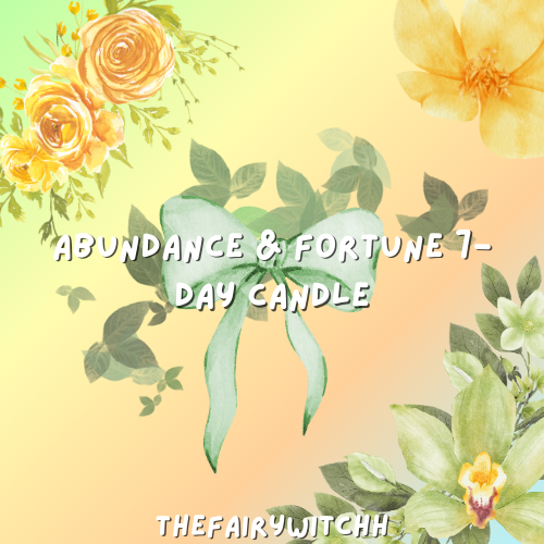 Abundance & Fortune 7-Day Candle & Ritual